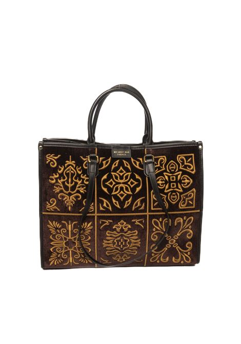 borsa a mano athena bordeaux MY-BEST BAG | 1001ATHENA-TABAC TIE